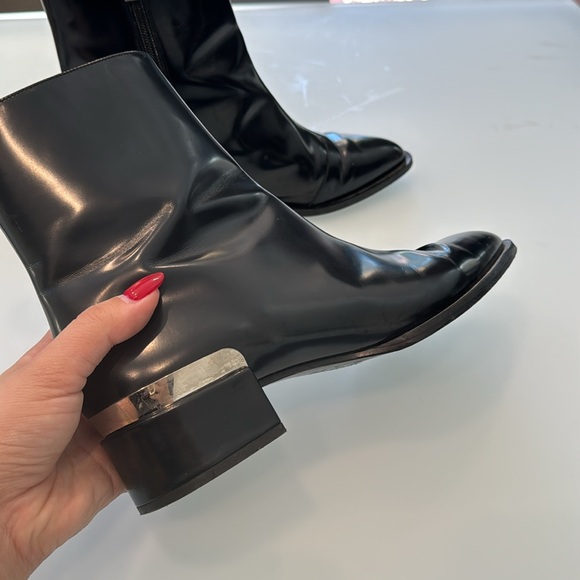 Vince Yasmin Leather Ankle Boots - Picture 4 of 7